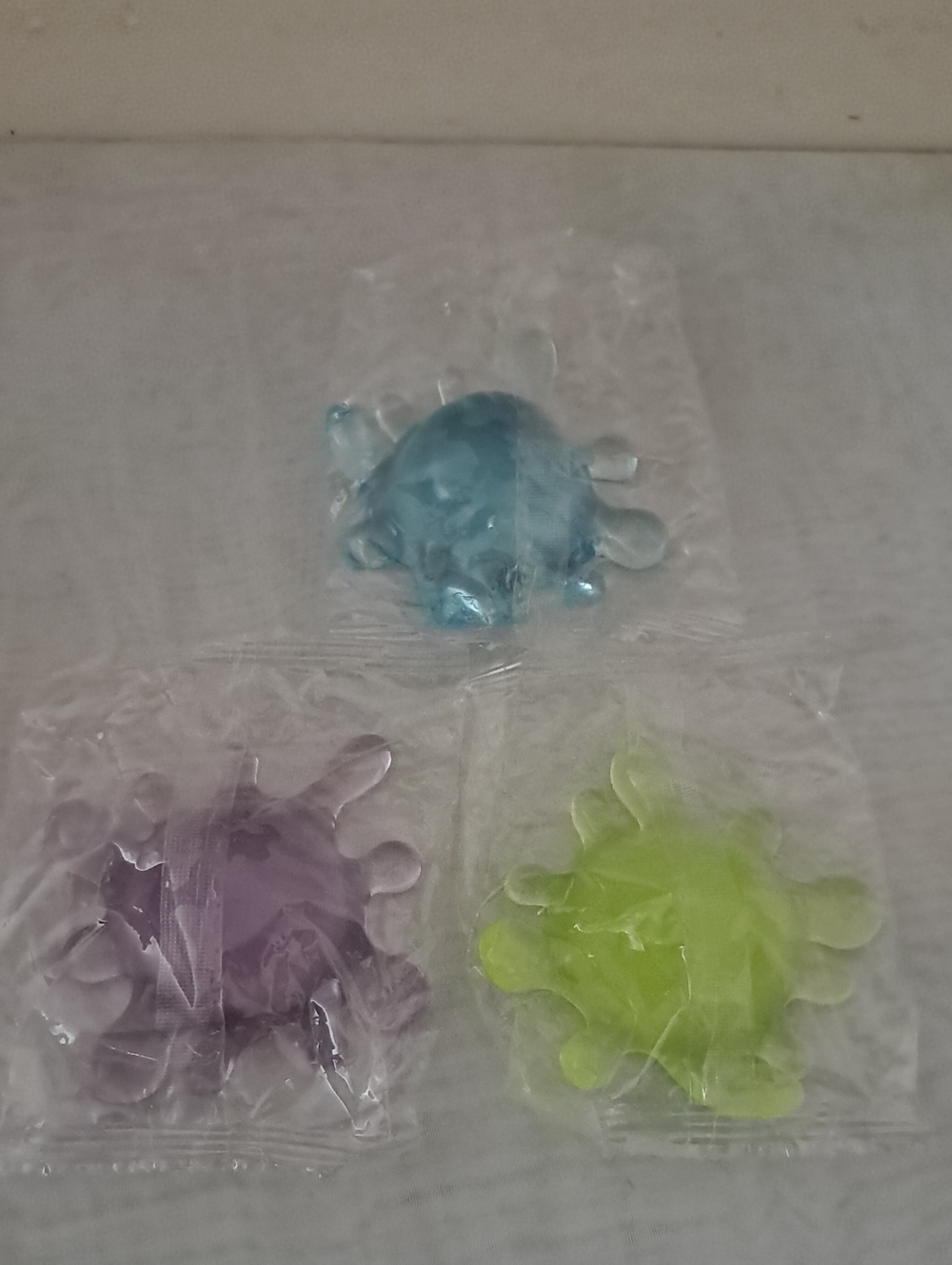 Sticky Sploot Splat Toy Set - Blue, Purple, Lime (Unbranded) Set Of 3